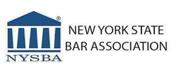 A new york bar association logo.